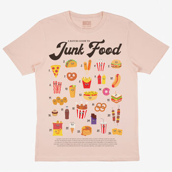 Junk Food Guide Women’s Graphic T Shirt, 3 of 3