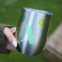 Personalised Floral Initial Thermos Tumbler, thumbnail 1 of 6