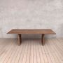 Millenium Oak Dining Table With Slab Legs, thumbnail 3 of 4