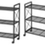 Three Tier Metal Storage Rack With Wheels, thumbnail 8 of 8