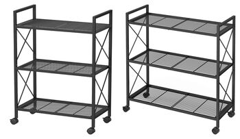 Three Tier Metal Storage Rack With Wheels, 8 of 8