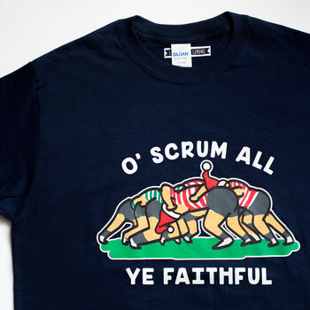 Funny Rugby Mens Christmas T Shirt, 2 of 5