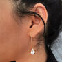 Clear Crystal Statement Threader Earrings, thumbnail 1 of 3