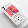 Personalised Play Song Clear Phone Case, thumbnail 5 of 5