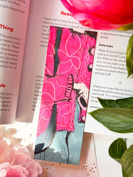 Patterned Fashion Illustrated Double Sided Bookmark, 3 of 6