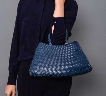 Hand Woven Top Handle Tote, 10 of 12