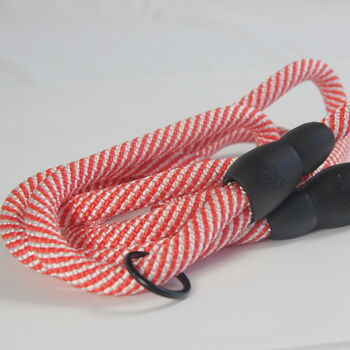 Red And White Stripped Rope Dog Lead, 11 of 12