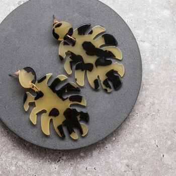 Statement Acrylic Leaf Earrings In Colours, 12 of 12