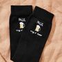 Personalised Beer Black Socks, thumbnail 1 of 3