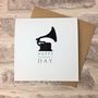 Gramophone Father's Day Card, thumbnail 1 of 2