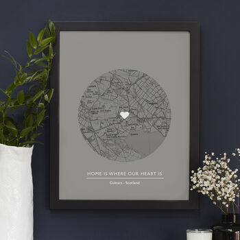 Our Home Personalised UK Map Print, 5 of 12