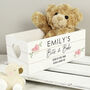 Personalised Abstract Rose White Wooden Crate, thumbnail 3 of 6
