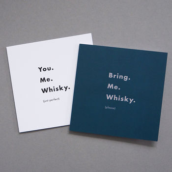 'Bring. Me. Whisky.' Whisky Lovers Card, 2 of 2