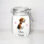 Personalised Beagle Kilner Style Dog Treat Jar, thumbnail 2 of 2