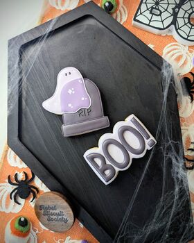 Graveyard Ghost Biscuit Set, 2 of 2