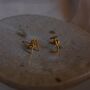 Gold Vermeil Letter Studs, thumbnail 3 of 4