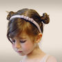 Adorable Handmade Flowers Hairband In Organic Or Bamboo, thumbnail 3 of 5
