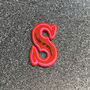 Letter S Alphabet Iron On Patch, thumbnail 1 of 4
