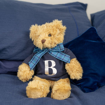 Classic Teddy Bear With Initial Shirt, 5 of 7