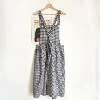 Personalised 100% Cotton Gingham Pinafore Apron, 6 of 7