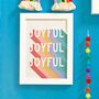Joyful Rainbow Print, thumbnail 2 of 4