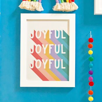Joyful Rainbow Print, 2 of 4