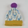 Stag Head Knitted Beanie Bobble Hat, thumbnail 10 of 11