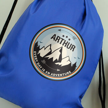 Personalised Adventure Blue Kit Bag, 4 of 6