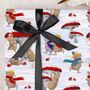 Three Sheets Of Christmas Mice Wrapping Paper, thumbnail 1 of 2