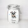 Personalised Schnuazer Kilner Style Dog Treat Jar, thumbnail 1 of 2