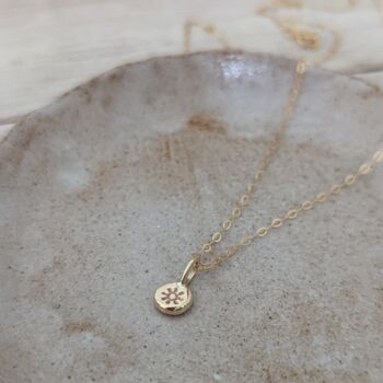 9ct Gold Sun Necklace, 2 of 5