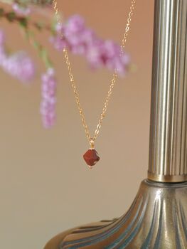 Aurora Rhombus Ocean Agate Necklace, 7 of 12