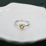 Genuine Yellow Citrine Ring In Sterling Silver, Us Five Eight, thumbnail 5 of 11