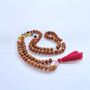 Chakra Rudraksha Crystal Mala Necklace | Creativity, thumbnail 2 of 3