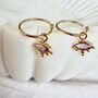 Third Eye Amethyst Hoops, thumbnail 1 of 7