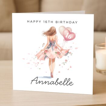 16th Birthday Card For Her Or Daughter, 4 of 8