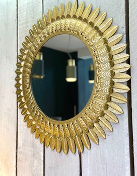 Gold Leaf Edged Mirror, 2 of 3