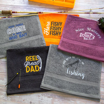 Dad Themed Novelty Fishing Towel, 2 of 7