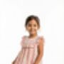 Edith Pink Floral Frill Dress, thumbnail 8 of 9