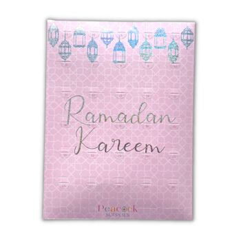Ramadan Chocolate Countdown Calendar Pink And Glitter, 6 of 7