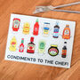 Funny Condiments Chopping Board, thumbnail 1 of 4