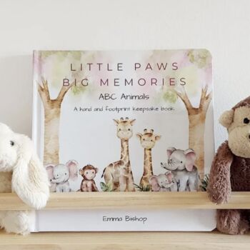 Hardcover Hand Print Baby Giftboxed Memory Book, 2 of 6