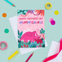 Cute Dinosaur Mother's Day Card Mummysaurus, thumbnail 1 of 4