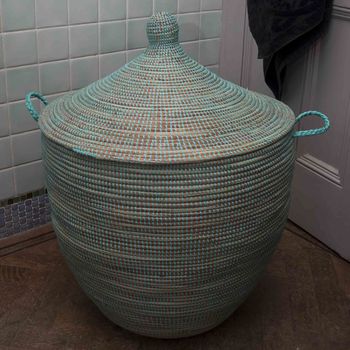 Alibaba Laundry Basket In Turquoise Large Apl1 Tq/L, 2 of 2
