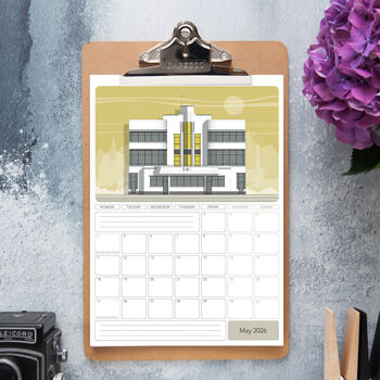 Art Deco Architecture 2026 Calendar, 6 of 6