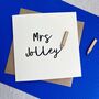 Personalised Thank You Teacher Wooden Pencil Card, thumbnail 1 of 2