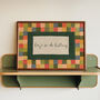 Hugs In The Hallway Checkered Wall Print, thumbnail 1 of 7