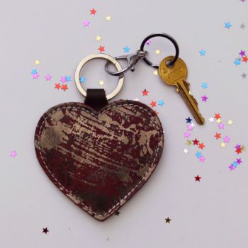 Leather Heart Keyring, 5 of 7