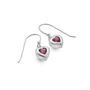 Pink Tourmaline Heart Drop Earrings, thumbnail 4 of 5