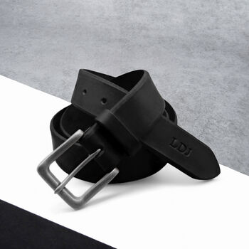 Personalised Special Date Thick Men's Leather Belt, 3 of 10